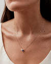 Toi Et Moi Blue Sapphire and Diamond Necklace