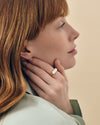 Charlotte Collins Mother of Pearl Plain Statement Ring