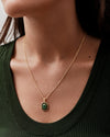 Deco Aventurine and Green Onyx Necklace