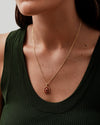Deco Red Jasper and Garnet Necklace