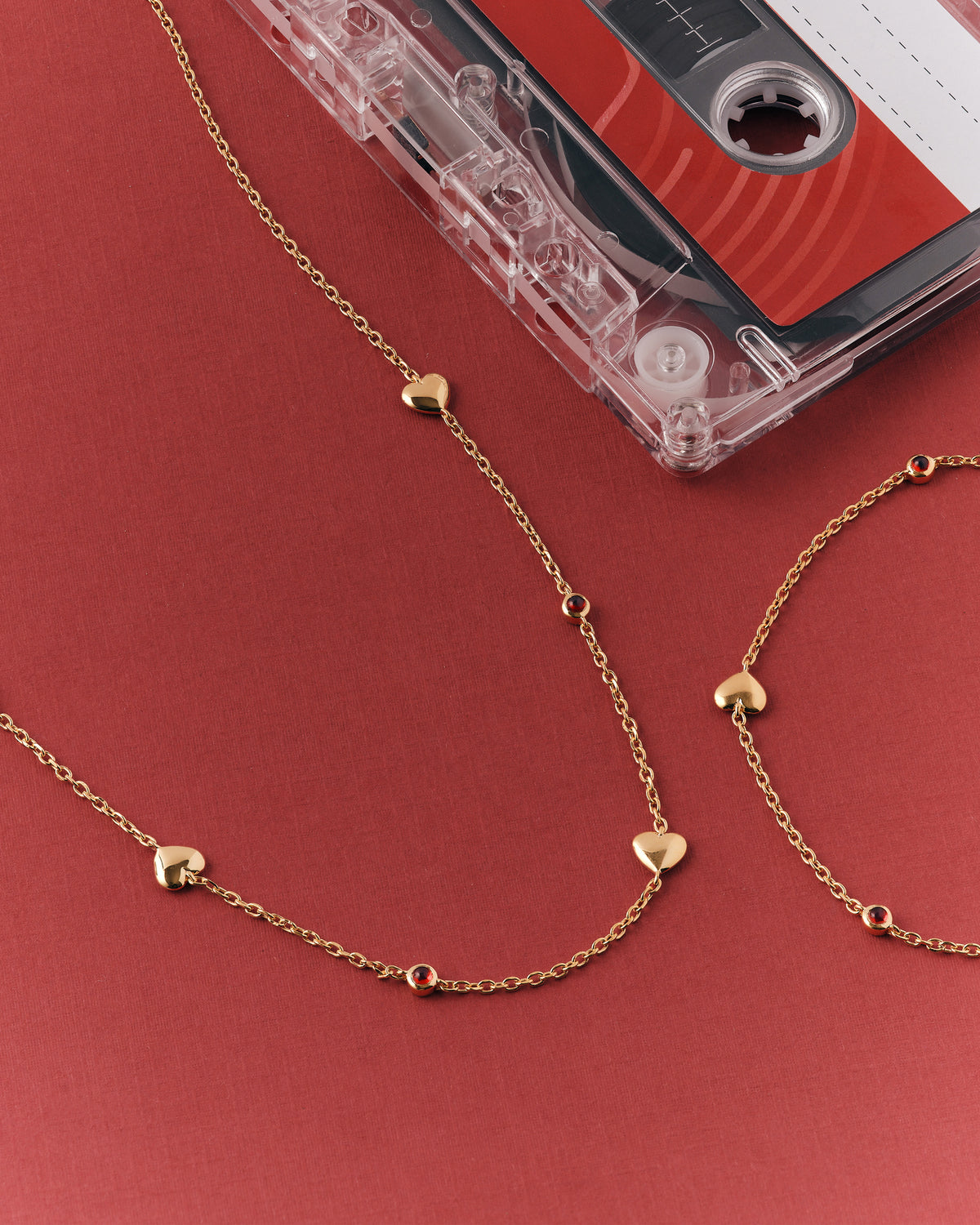 Lily Pebbles Heart Station Bracelet