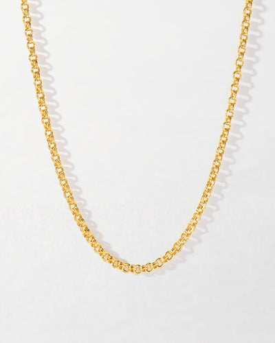 Remy Gold Rolo Chain Necklace | Nanda Jewelry