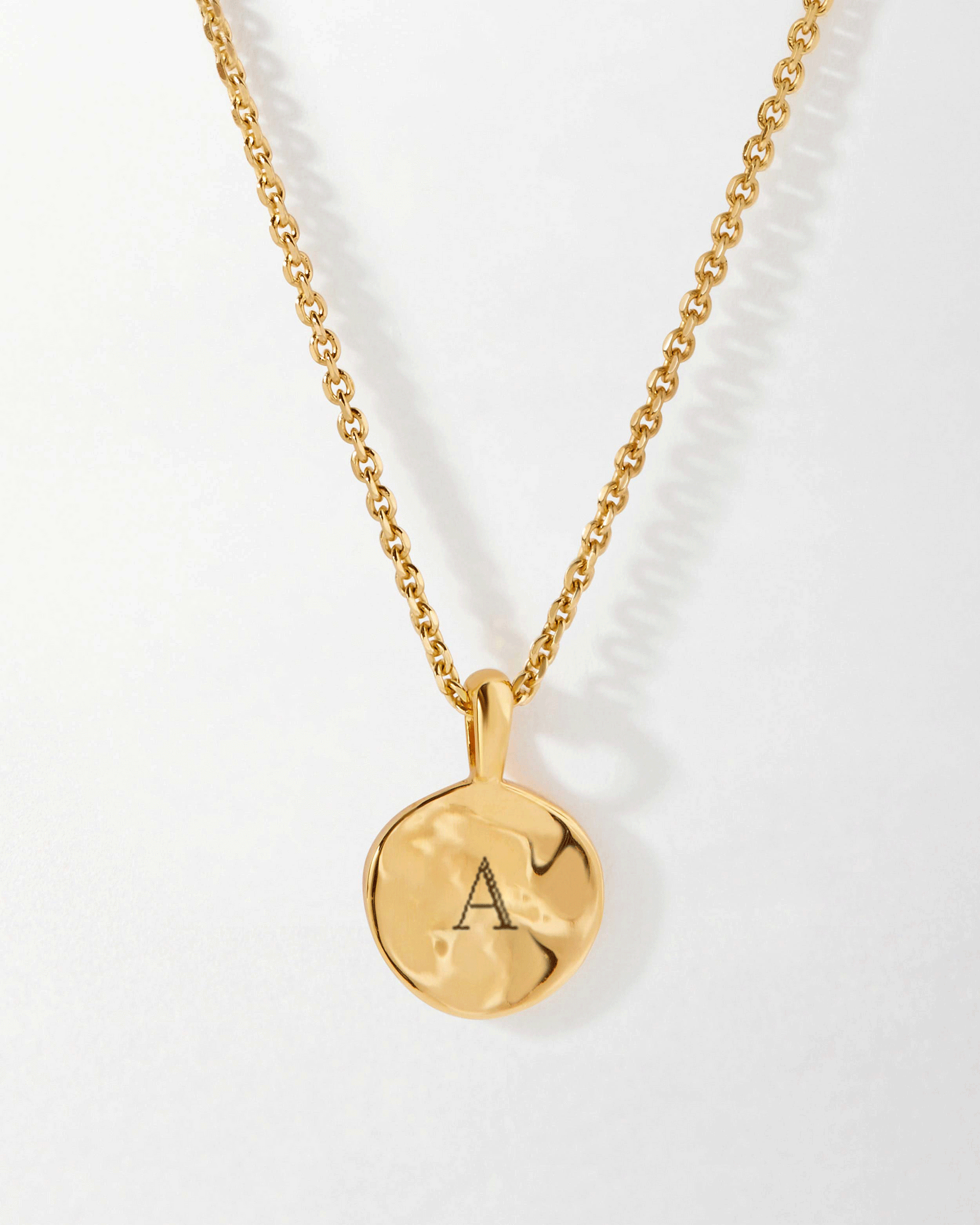 Gold mini cheap coin necklace