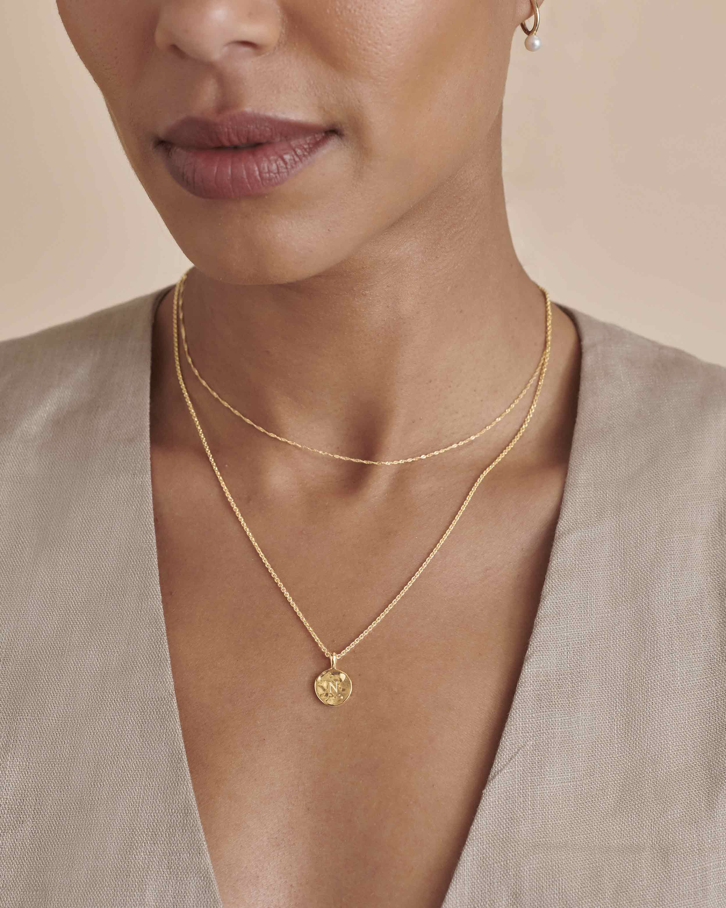 Mini Coin Necklace | 18k Gold Plated – Edge of Ember