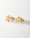 Gold Star Stud Earrings