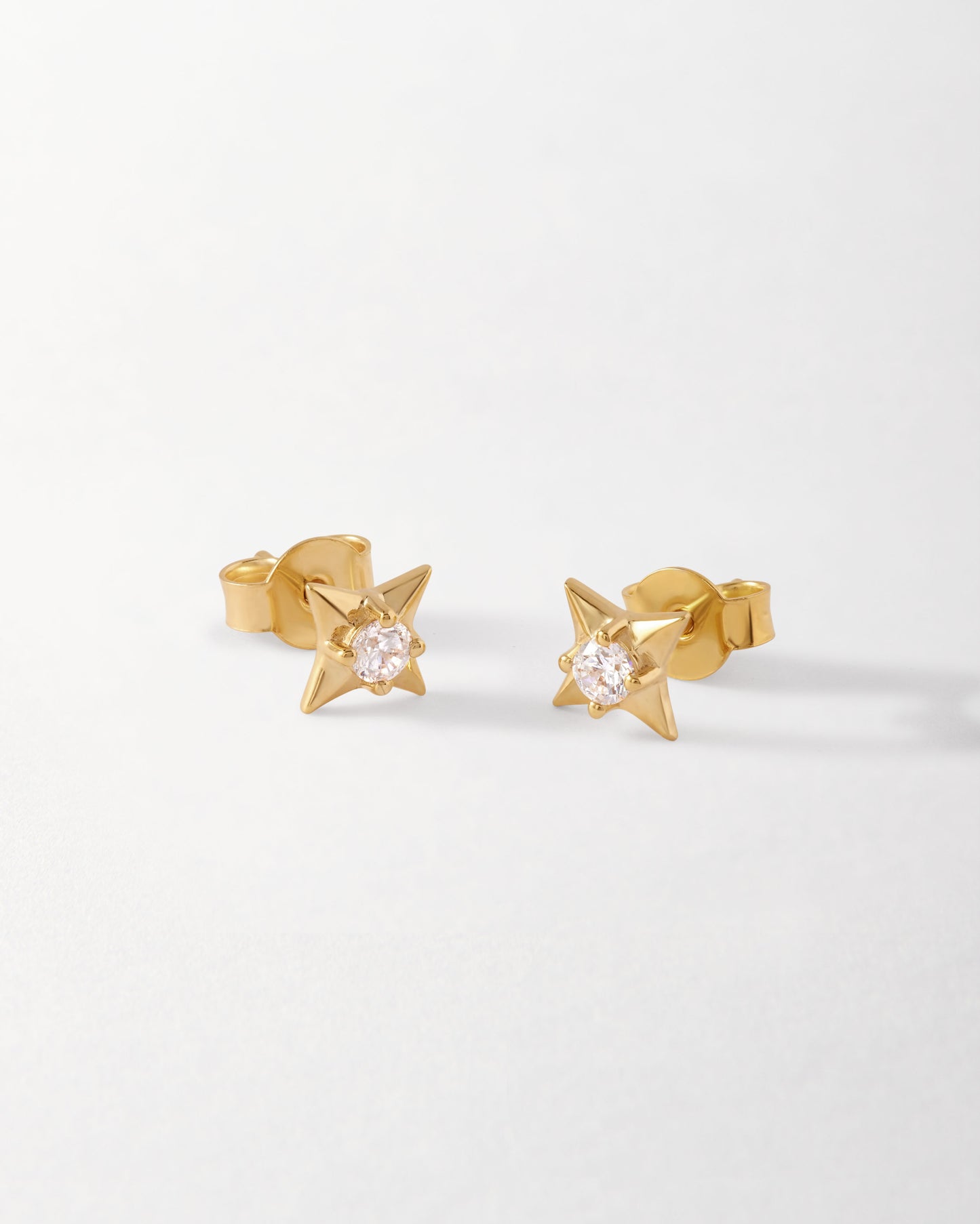Star Topaz Stud Earrings