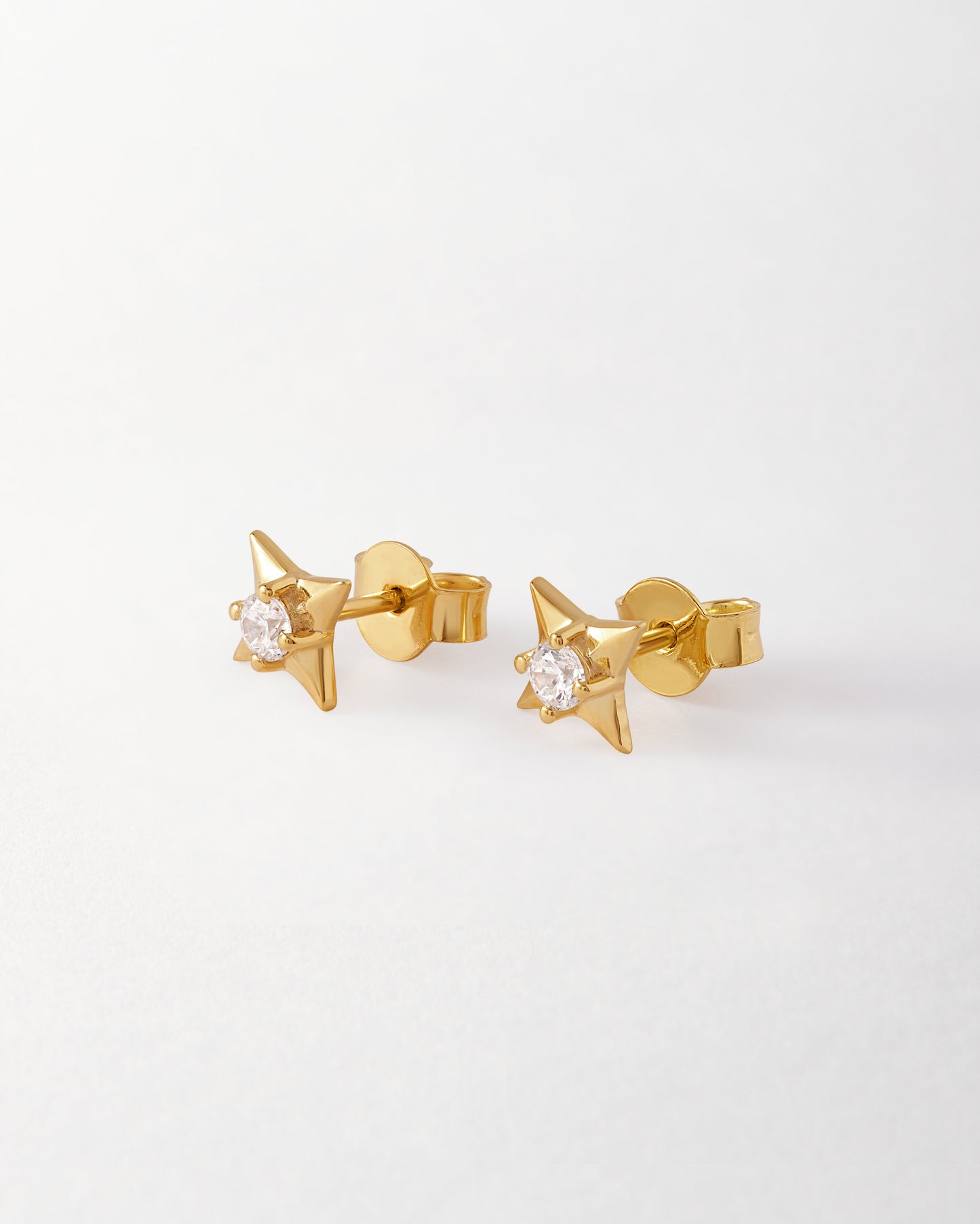 Star Topaz Stud Earrings