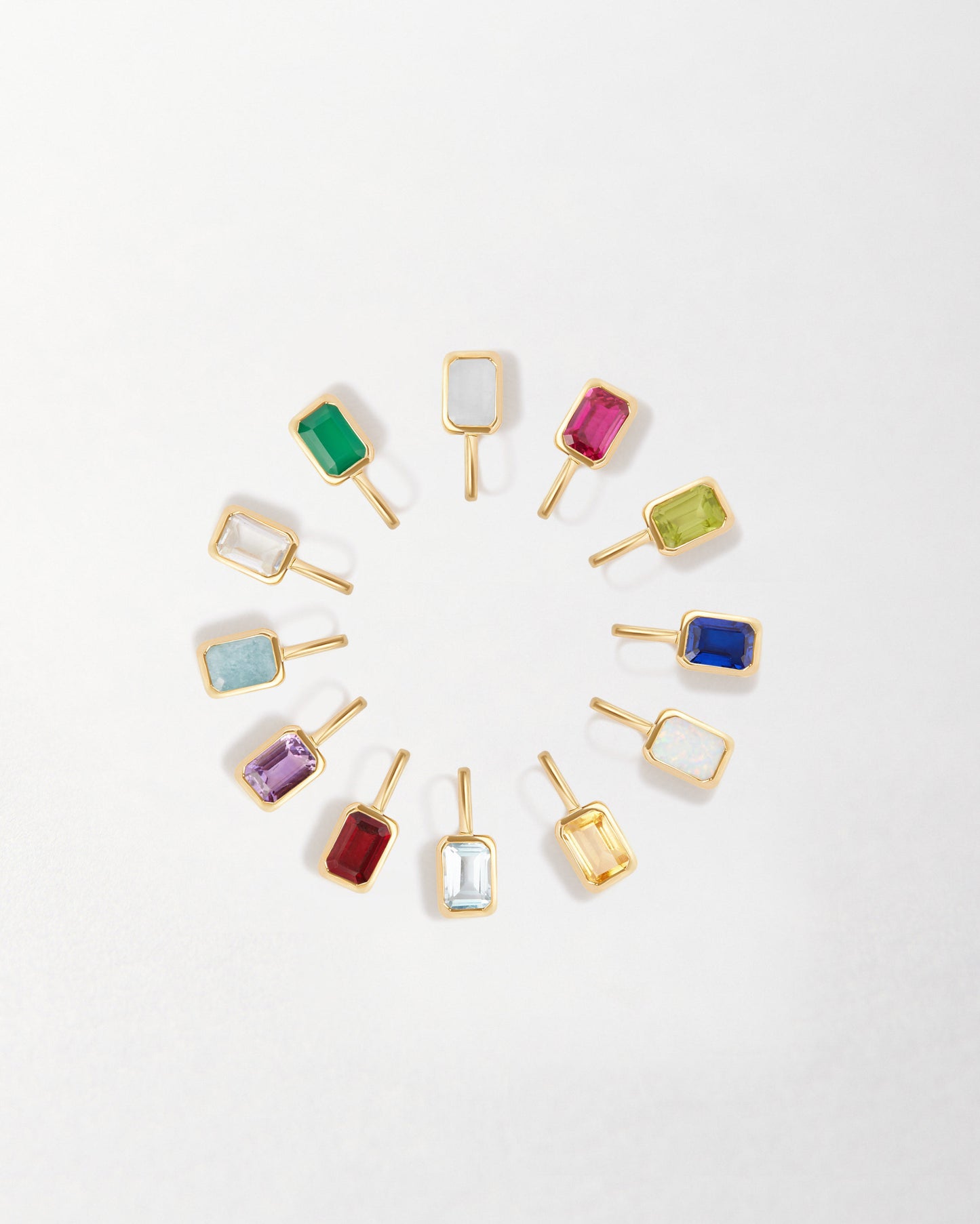 Mini Deco Birthstone Pendant