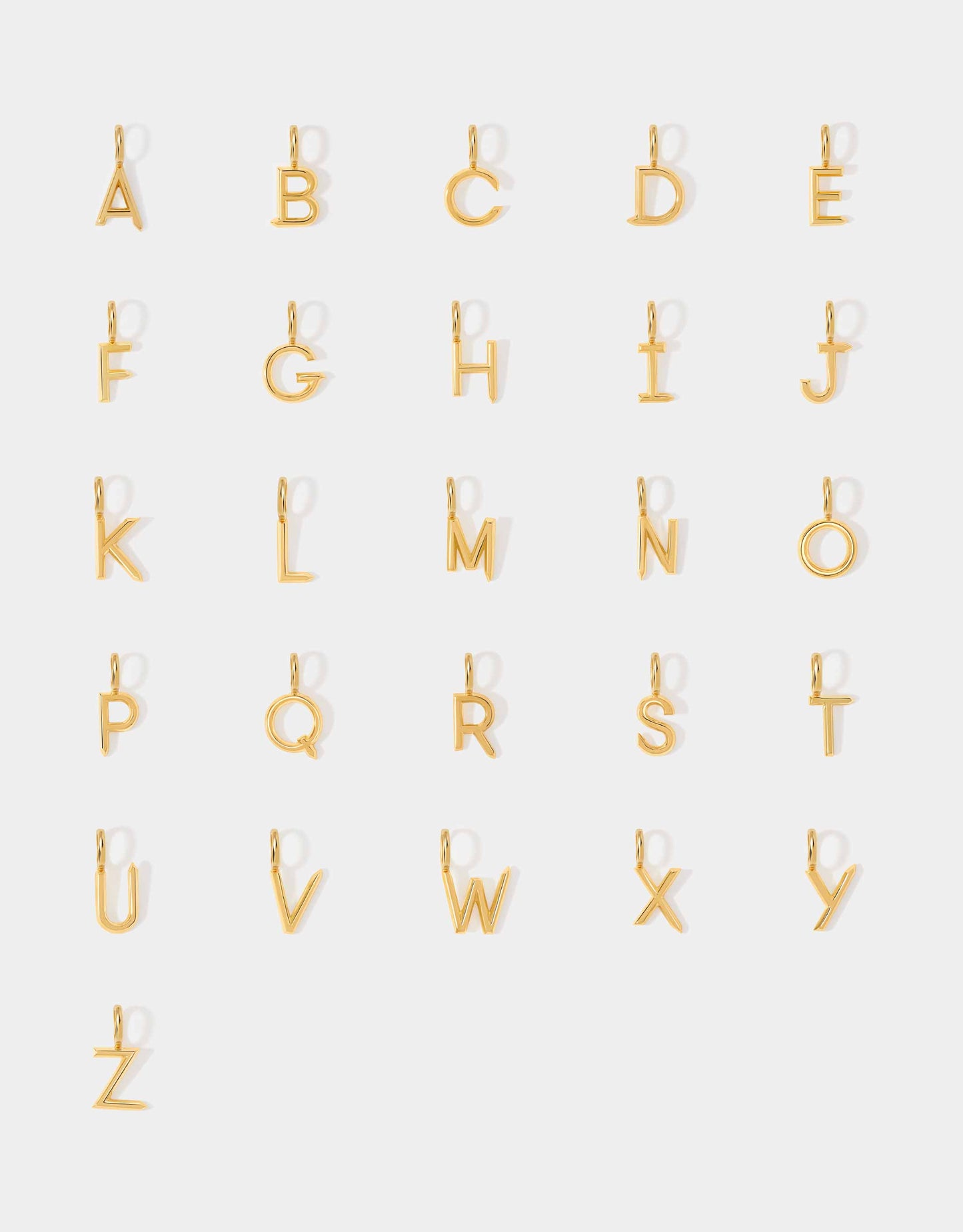 Mini Initial Pendant - Gold