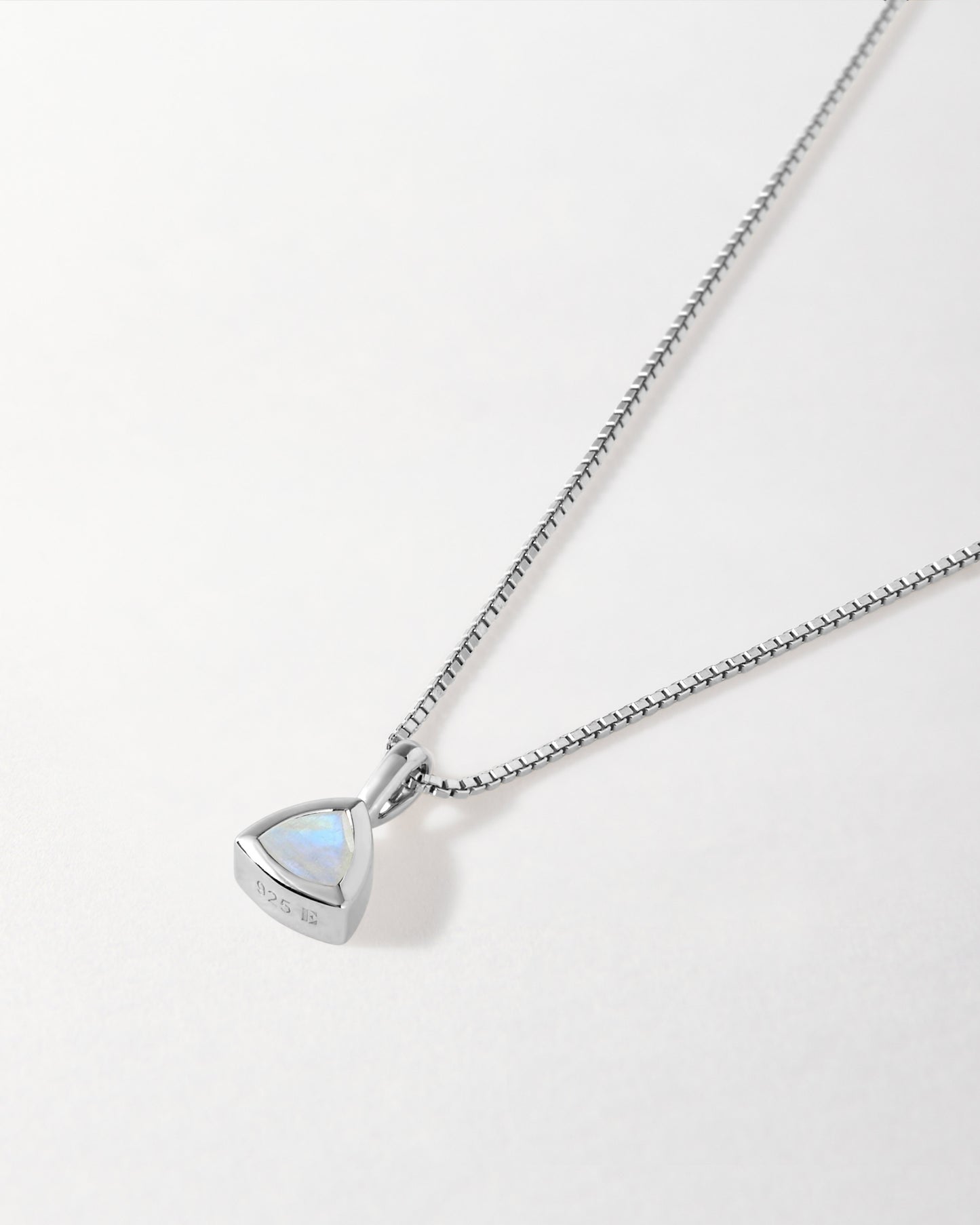 Moonstone June Birthstone Necklace - Silver