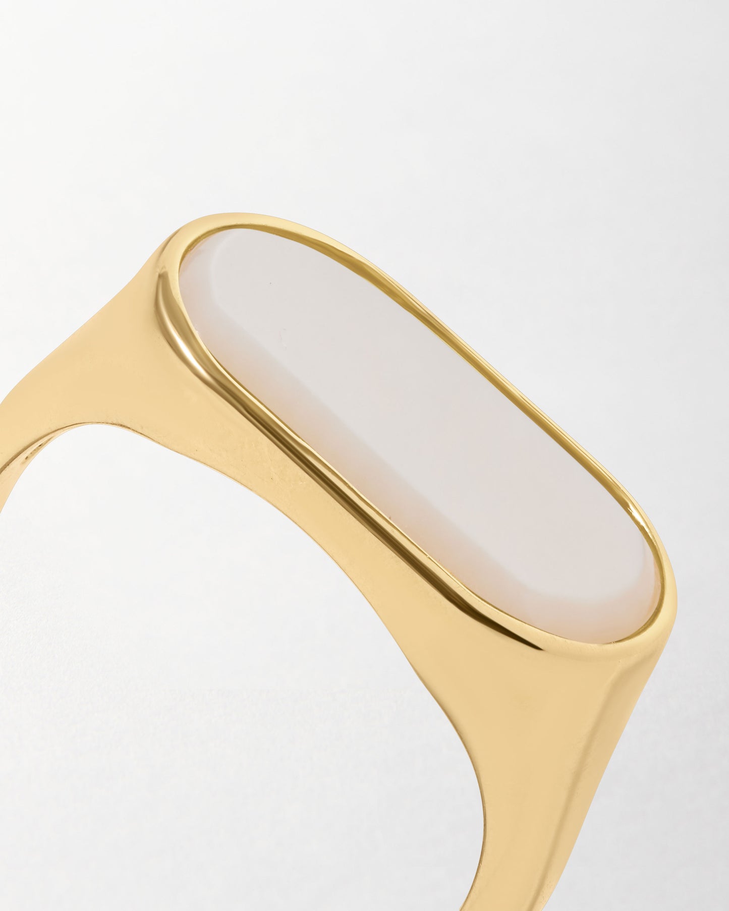 Charlotte Collins Mother of Pearl Cocktail Ring