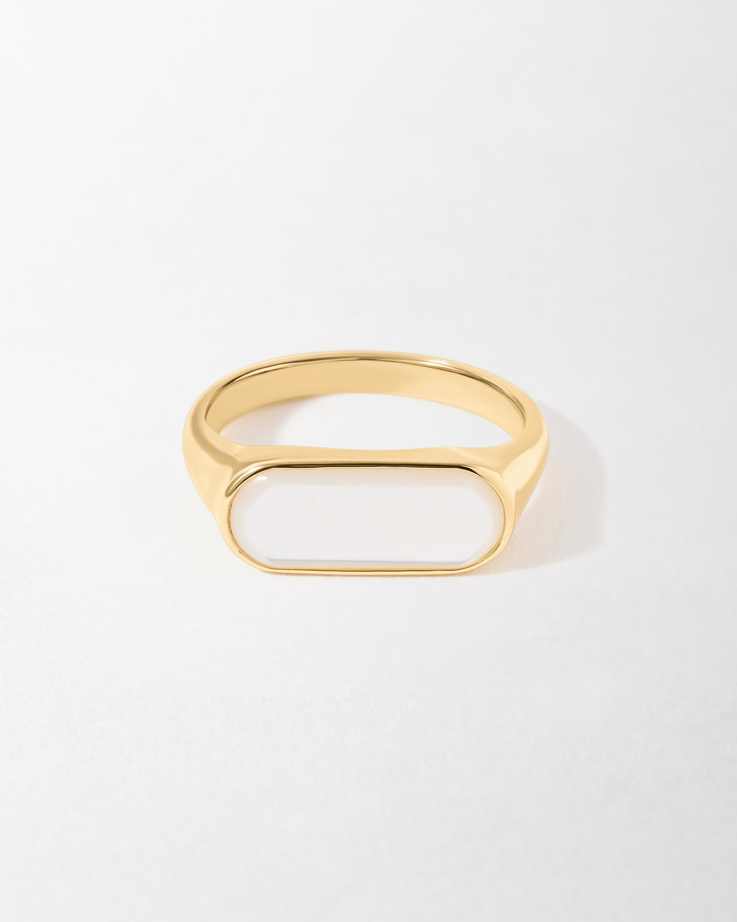 Charlotte Collins Mother of Pearl Plain Statement Ring