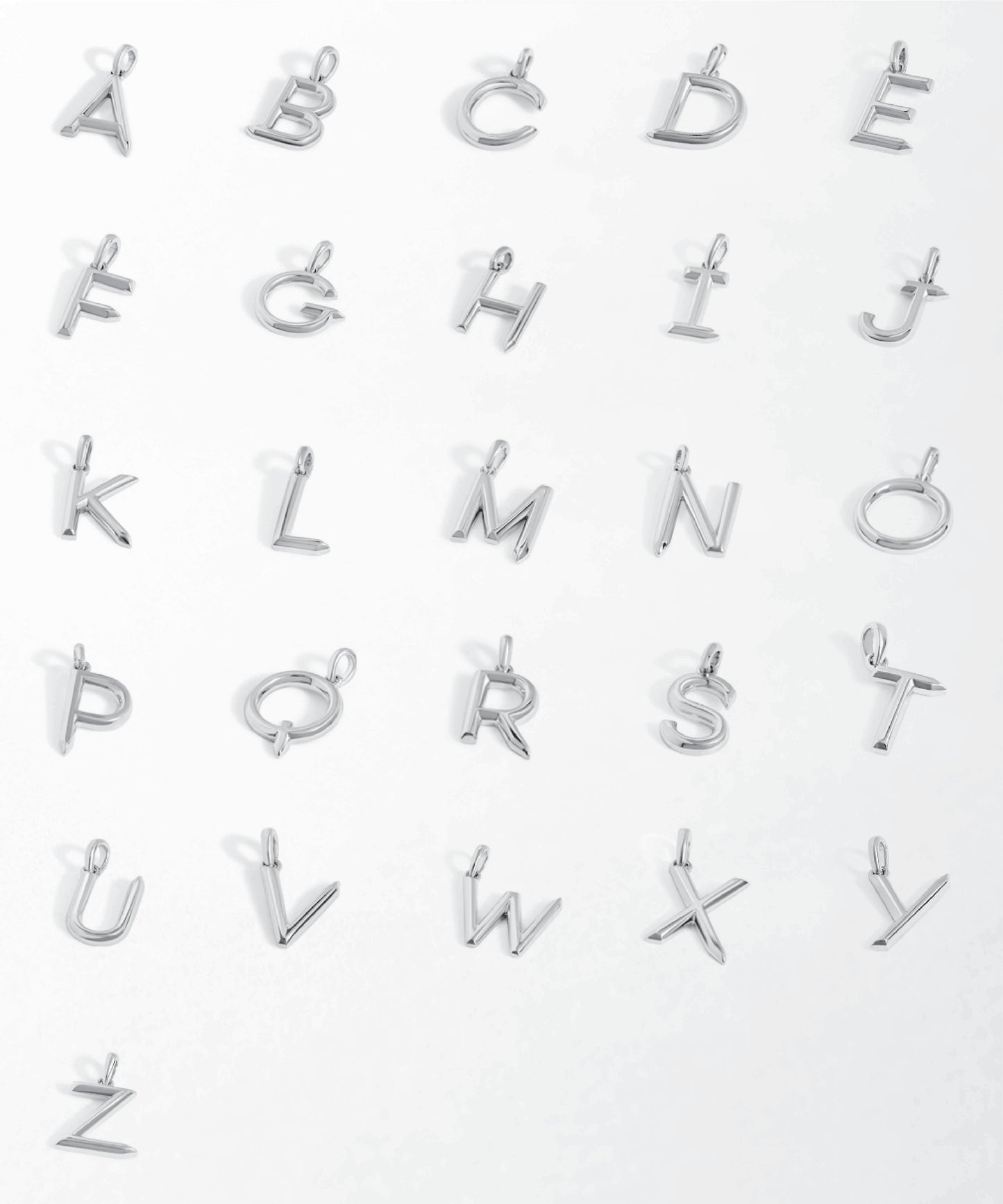 Initial Necklace - Silver