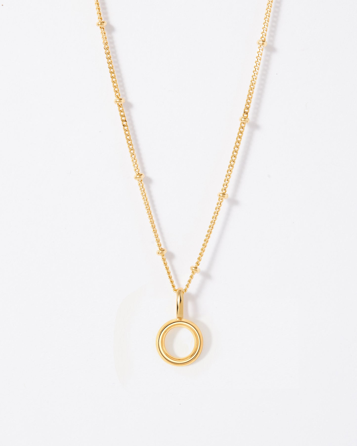 Selected Gold Mini Initial Necklace