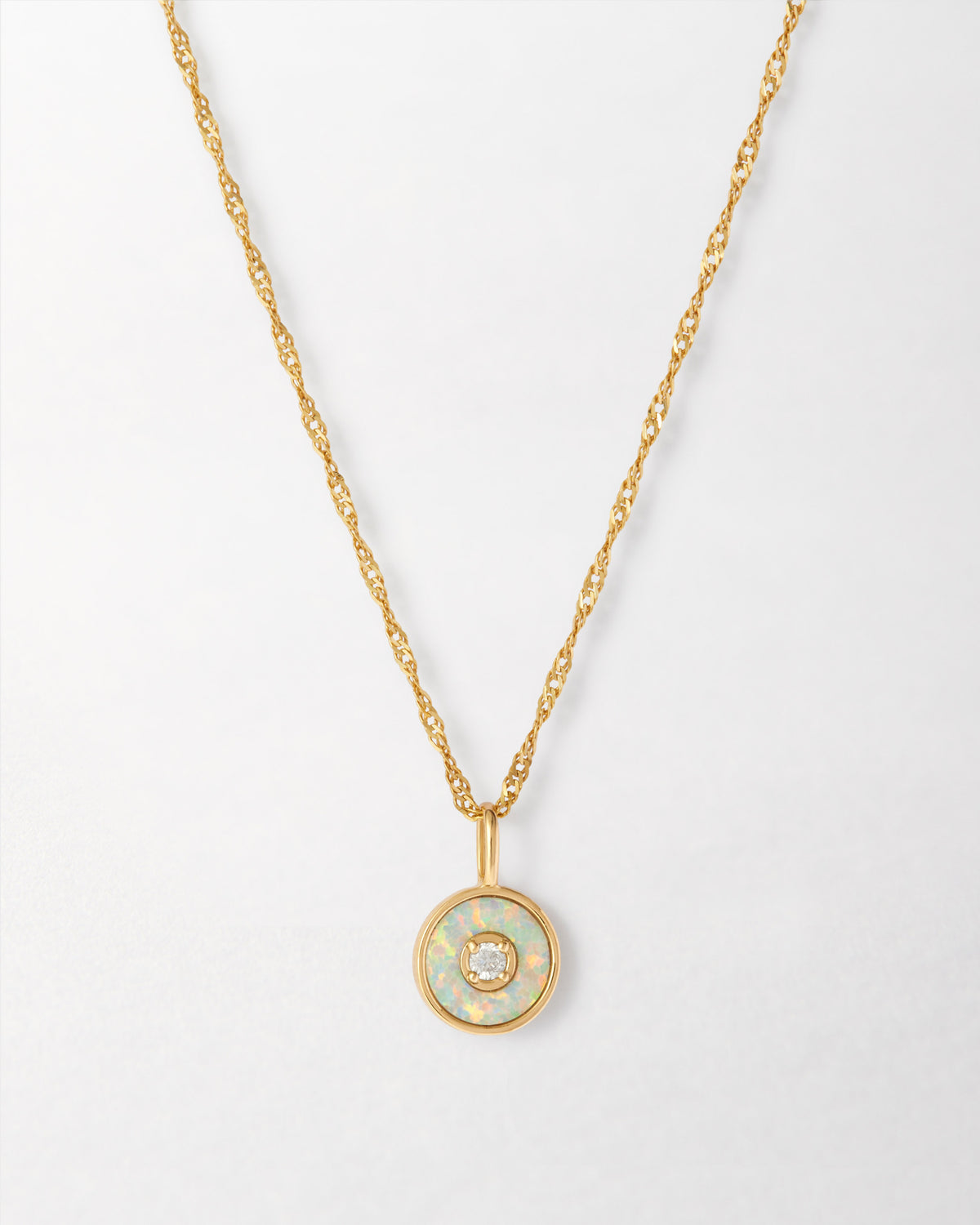 Opal & Diamond Necklace