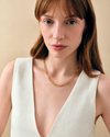 Gold Paperclip Link Necklace