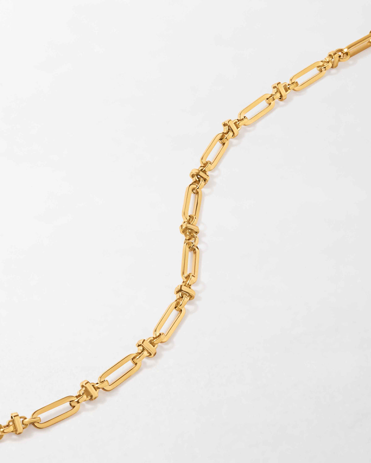 Gold Paperclip Link Necklace