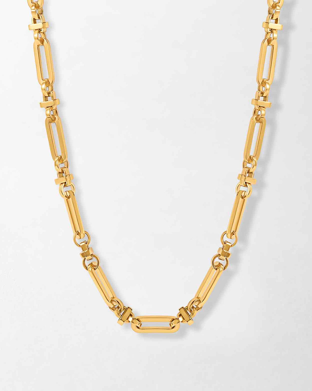 Gold Paperclip Link Necklace