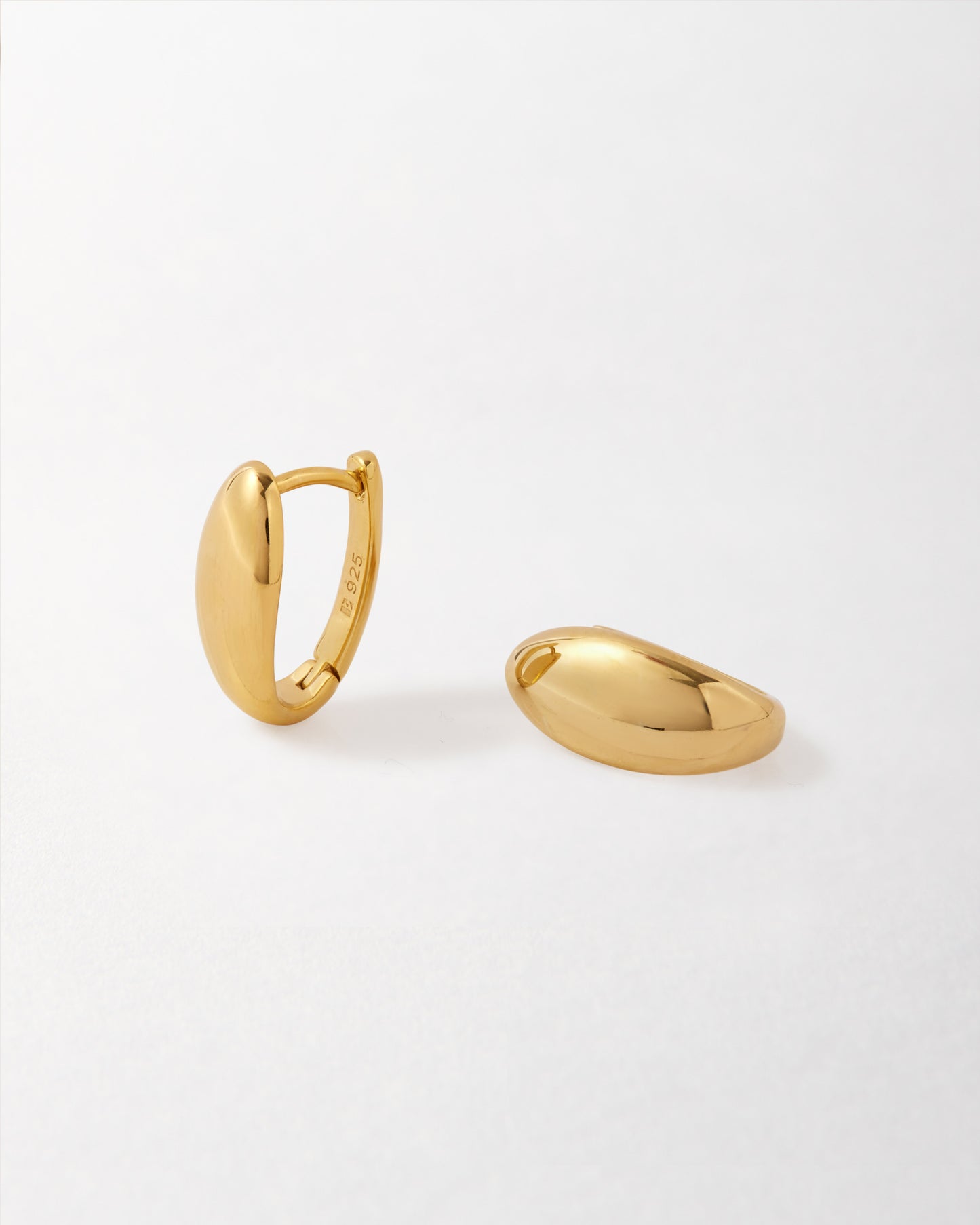 Pebble Hoop Earring - Gold
