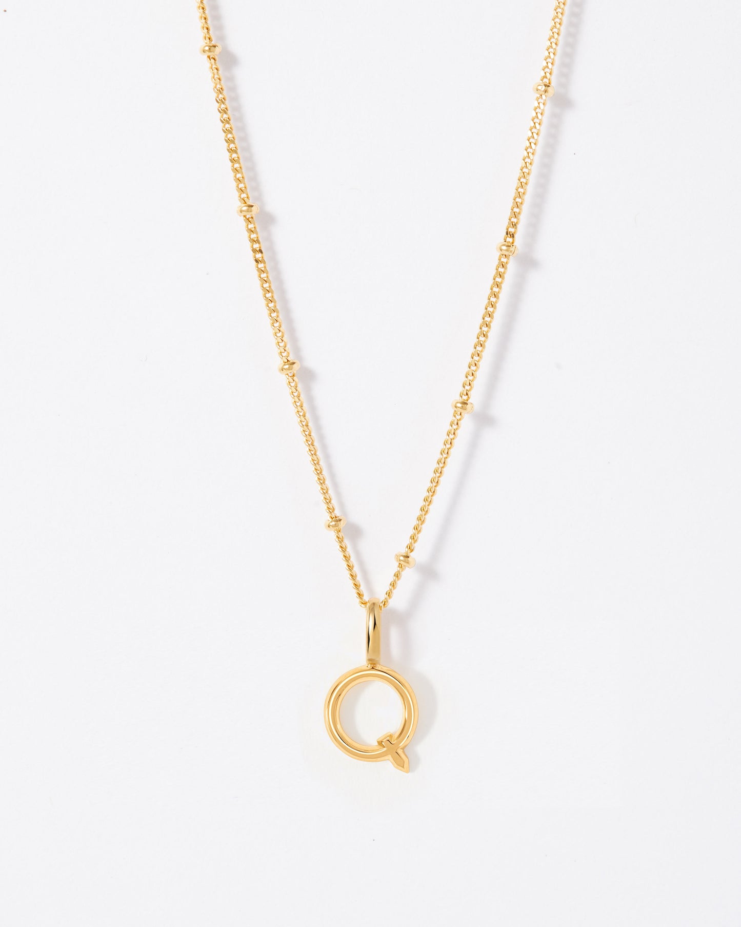 Selected Gold Mini Initial Necklace