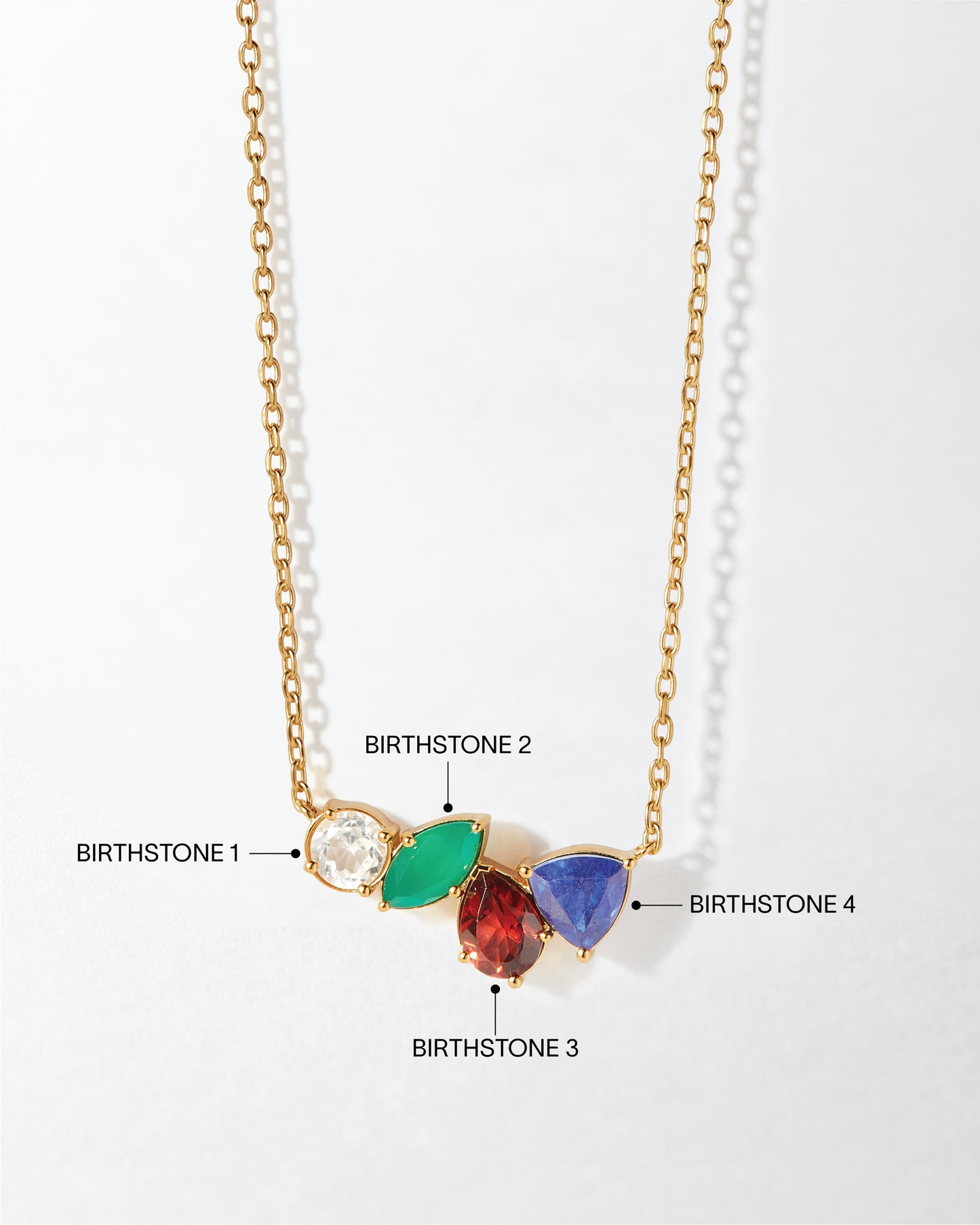 Quartet Customised Gemstone Necklace