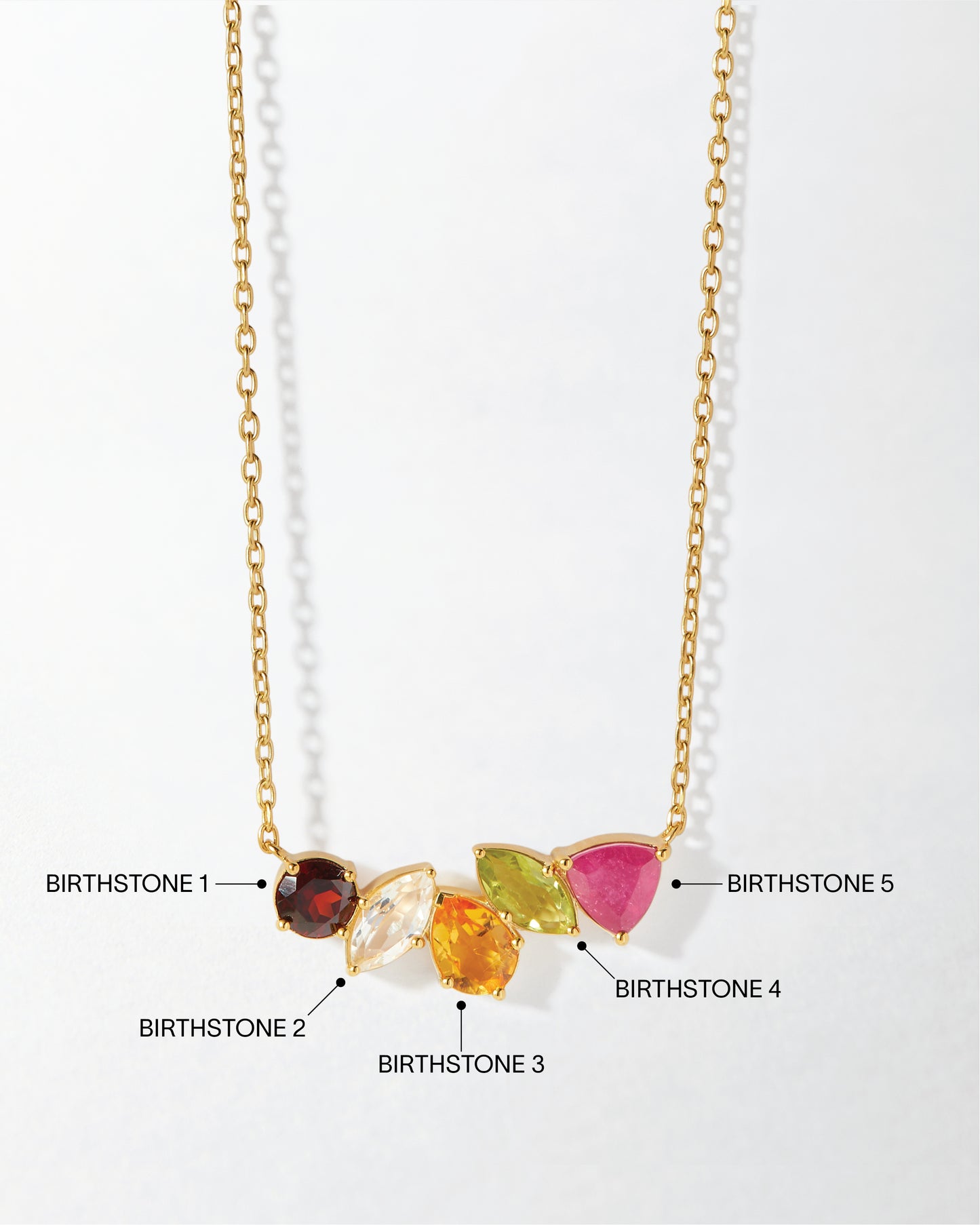 Quintet Customised Gemstone Necklace