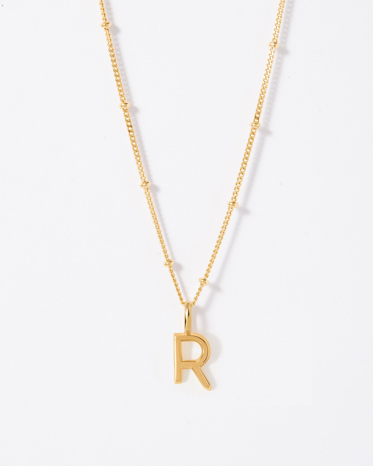 Selected Gold Mini Initial Necklace