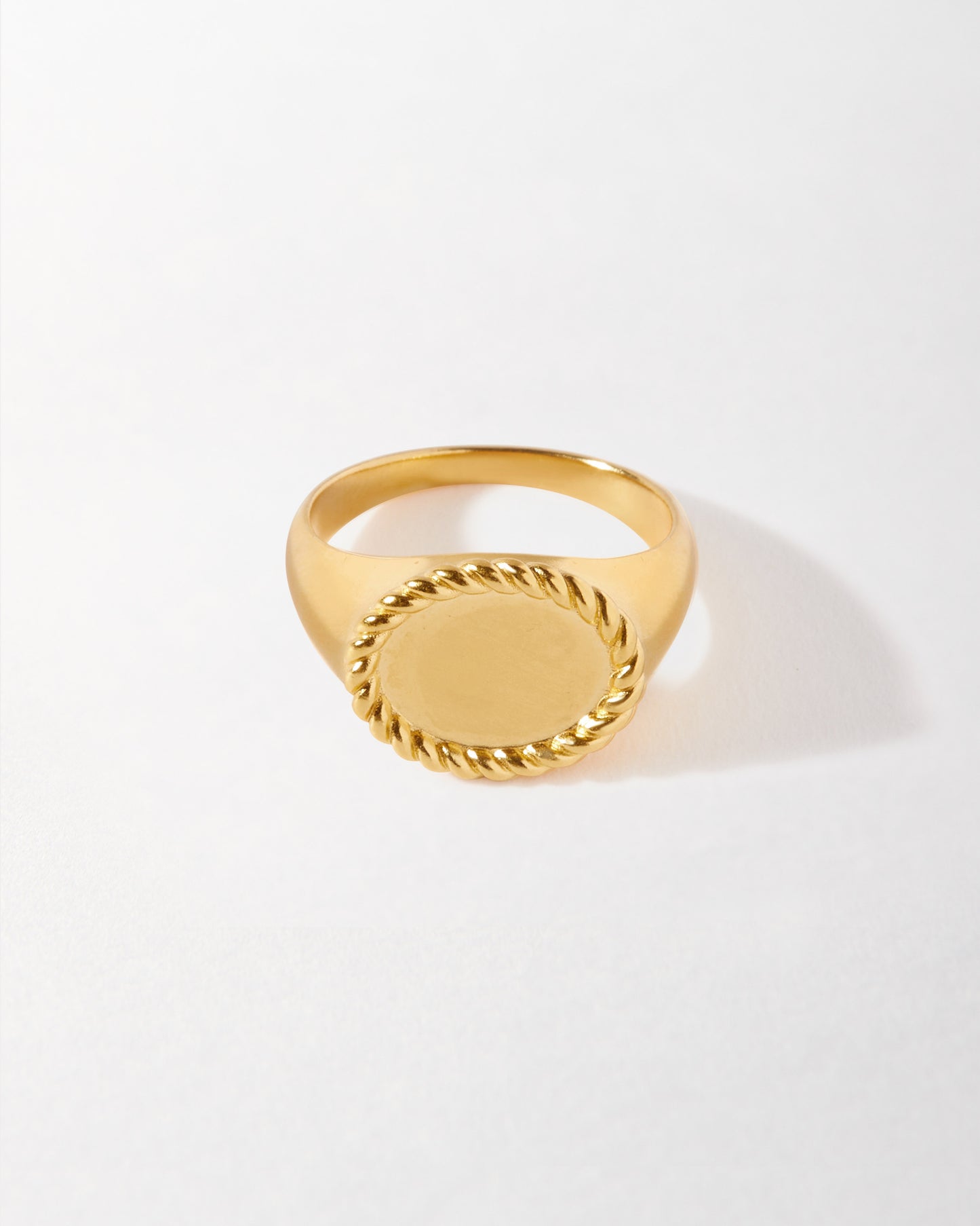 Rope Engravable Signet Ring