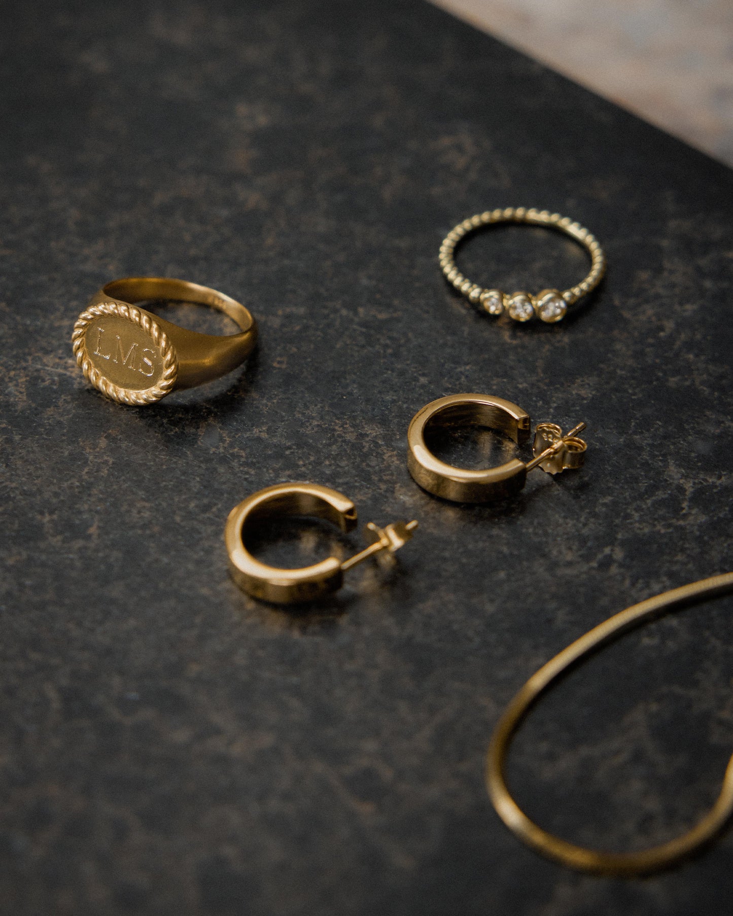 Rope Engravable Signet Ring
