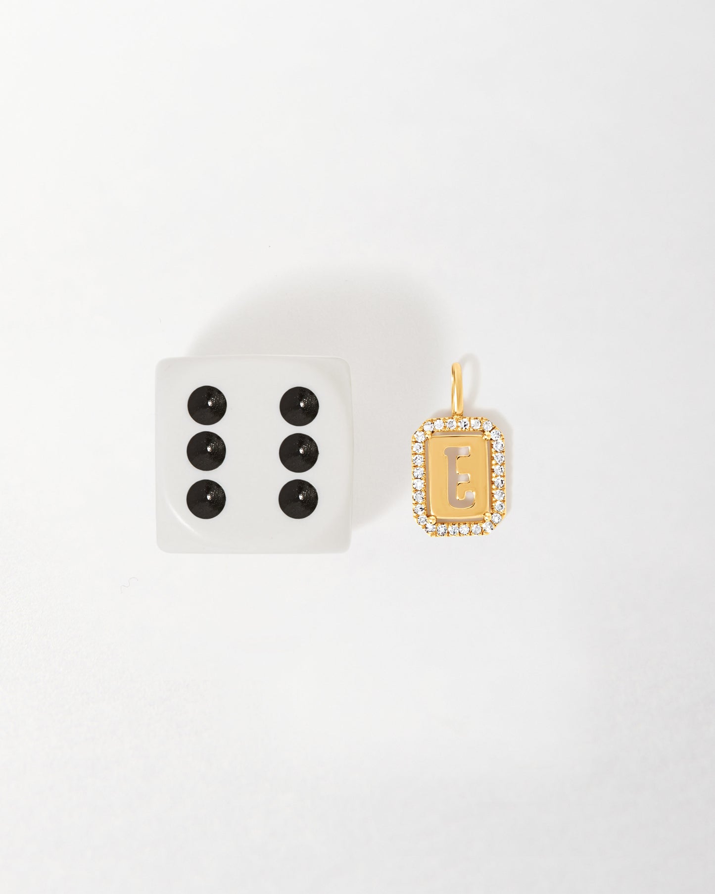 Diamond Outline Initial Necklace