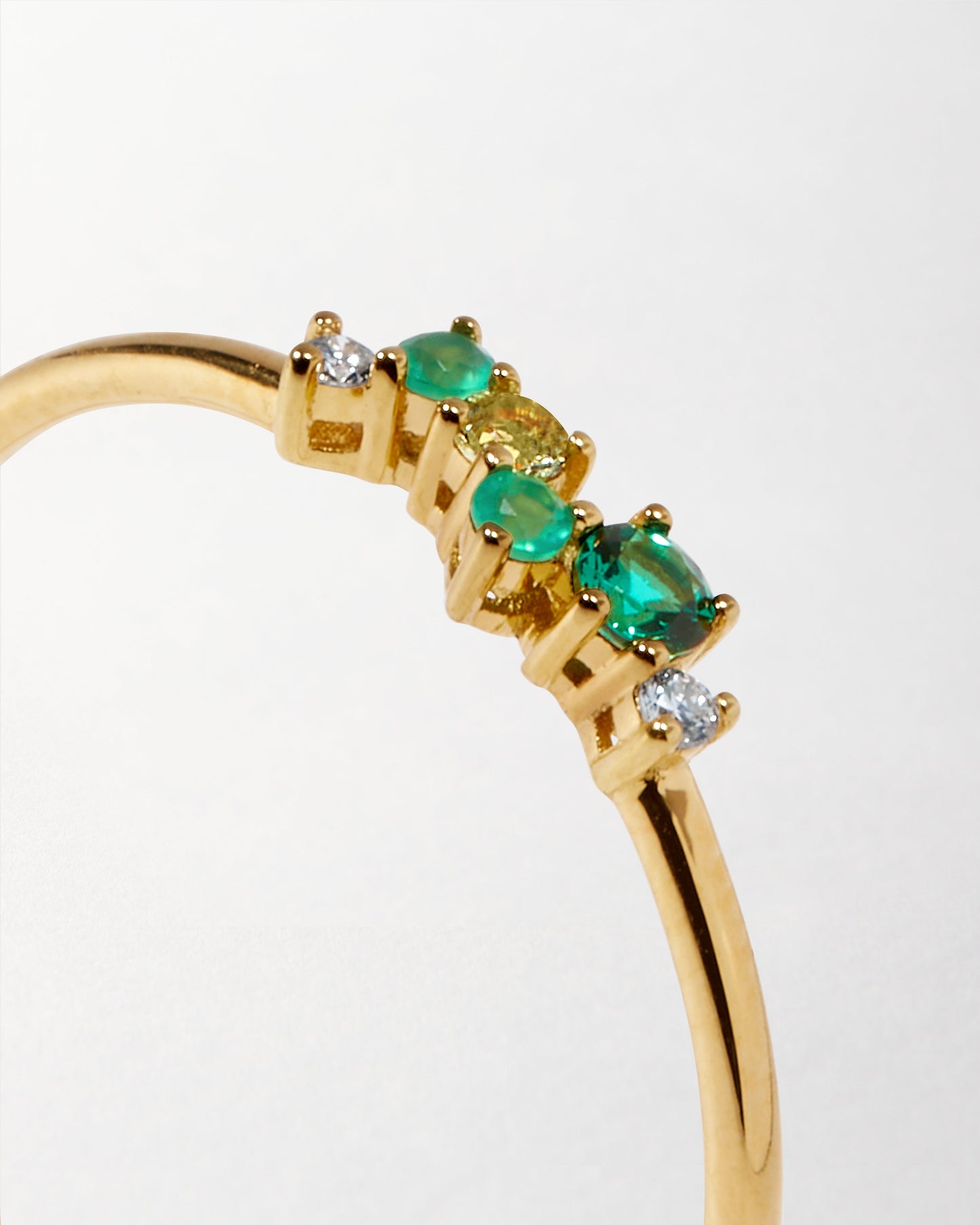 Intuition Emerald Ray Ring