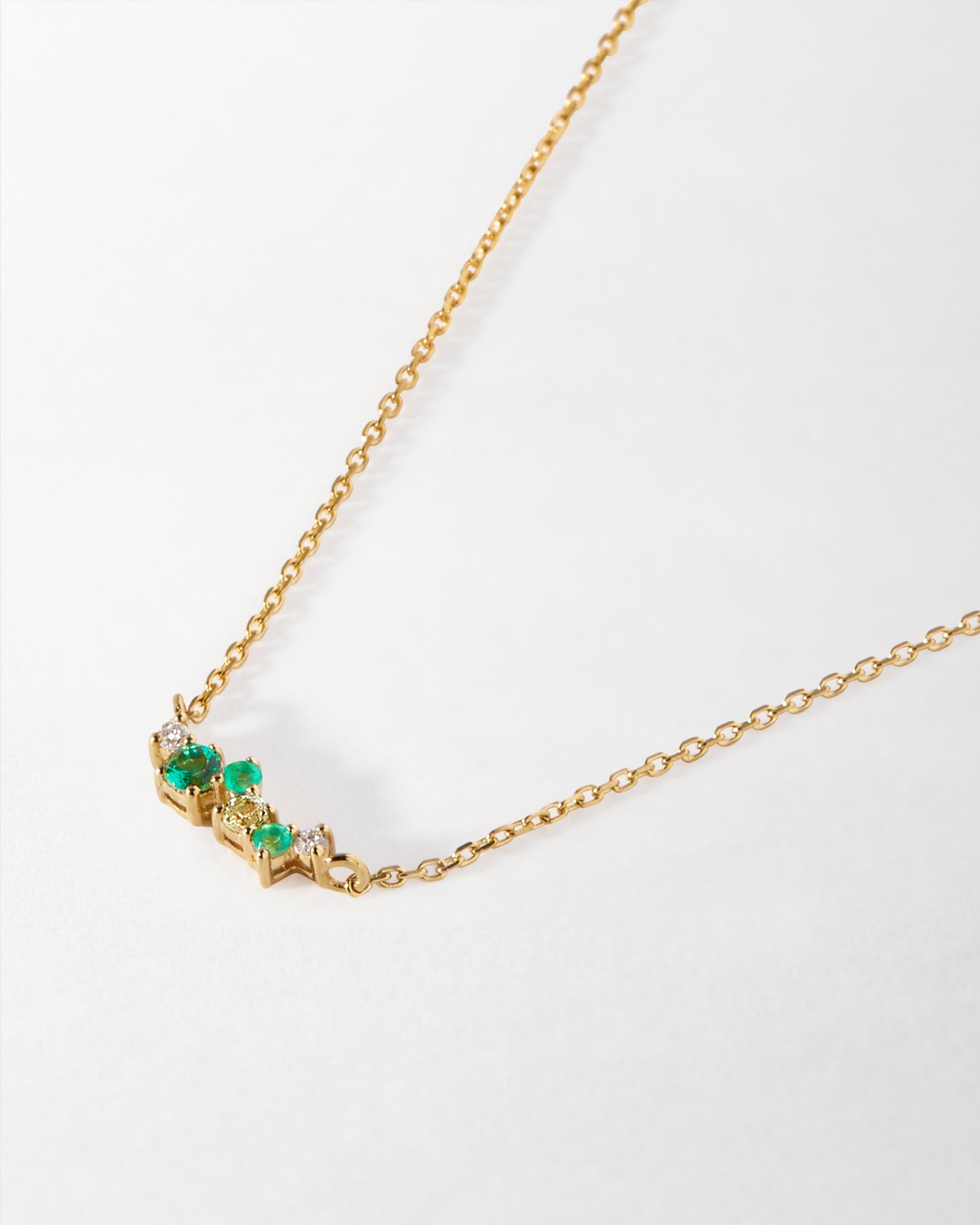 Intuition Emerald Ray Necklace