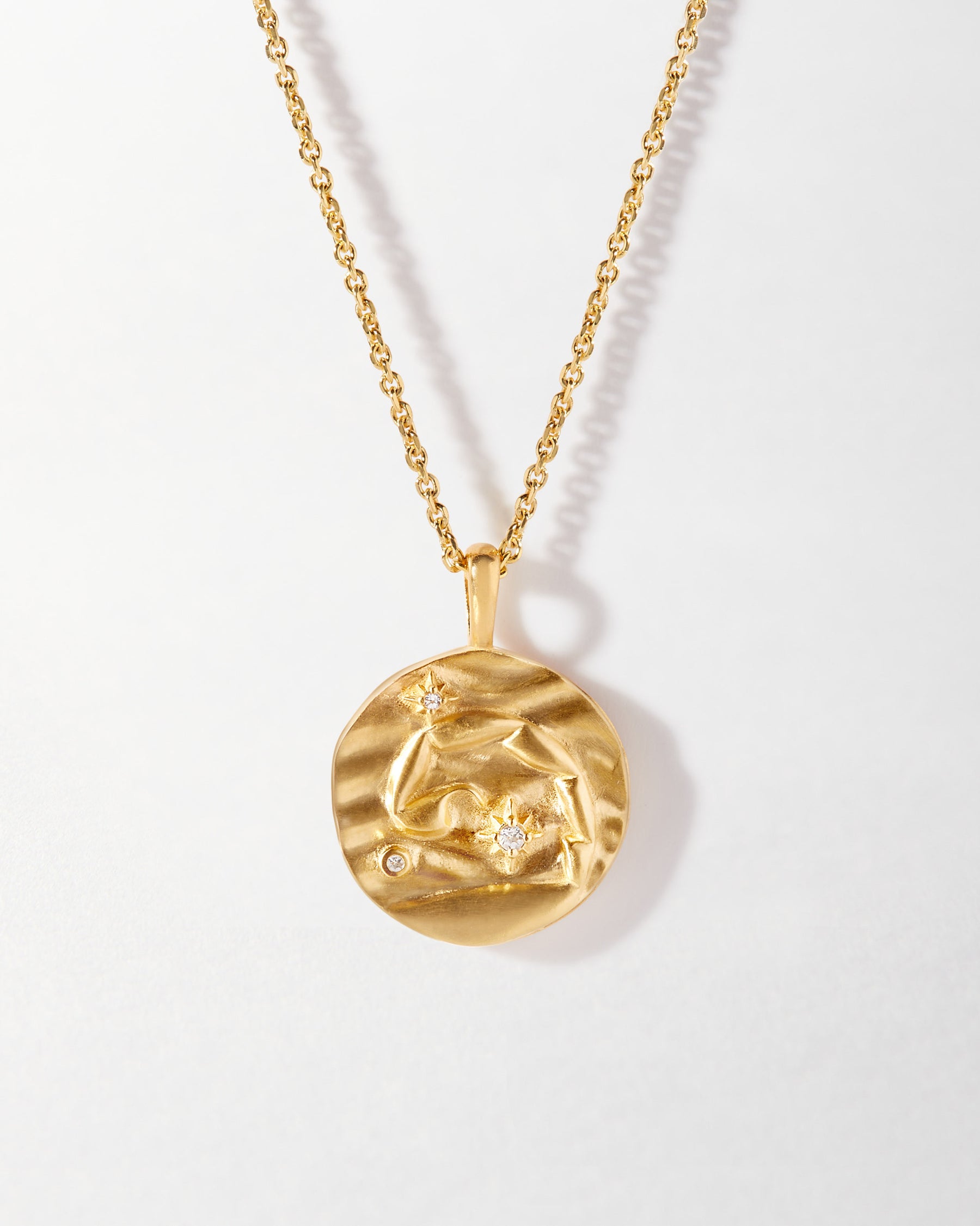 Femme Gold Zodiac Pendant in Yellow, Rose or White Gold