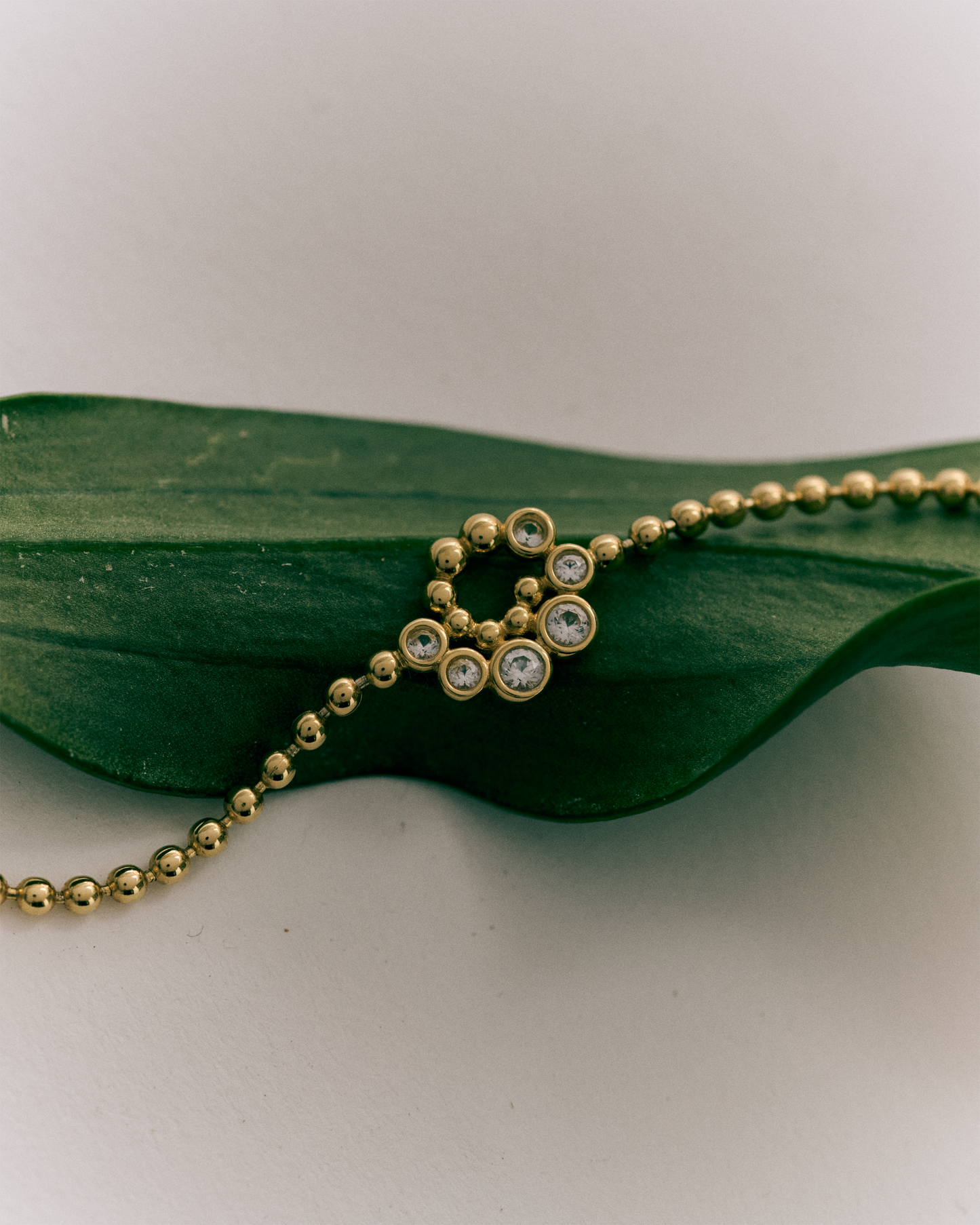 Twist White Sapphire Bracelet