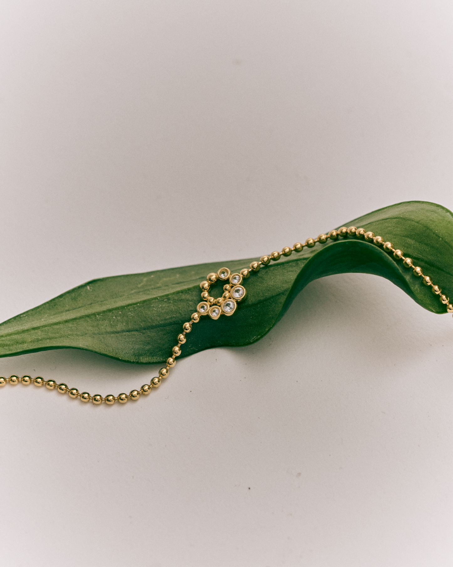 Twist White Sapphire Bracelet
