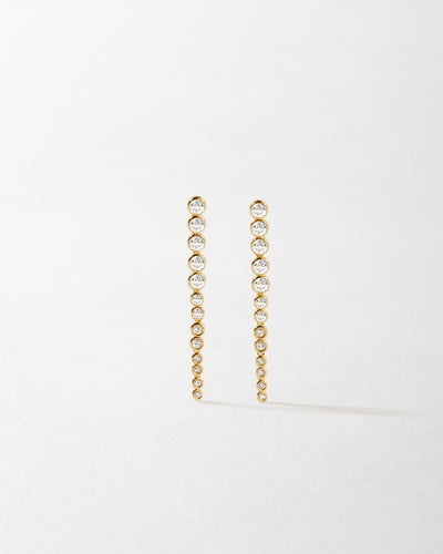 Serena Tennis White Drop Earrings