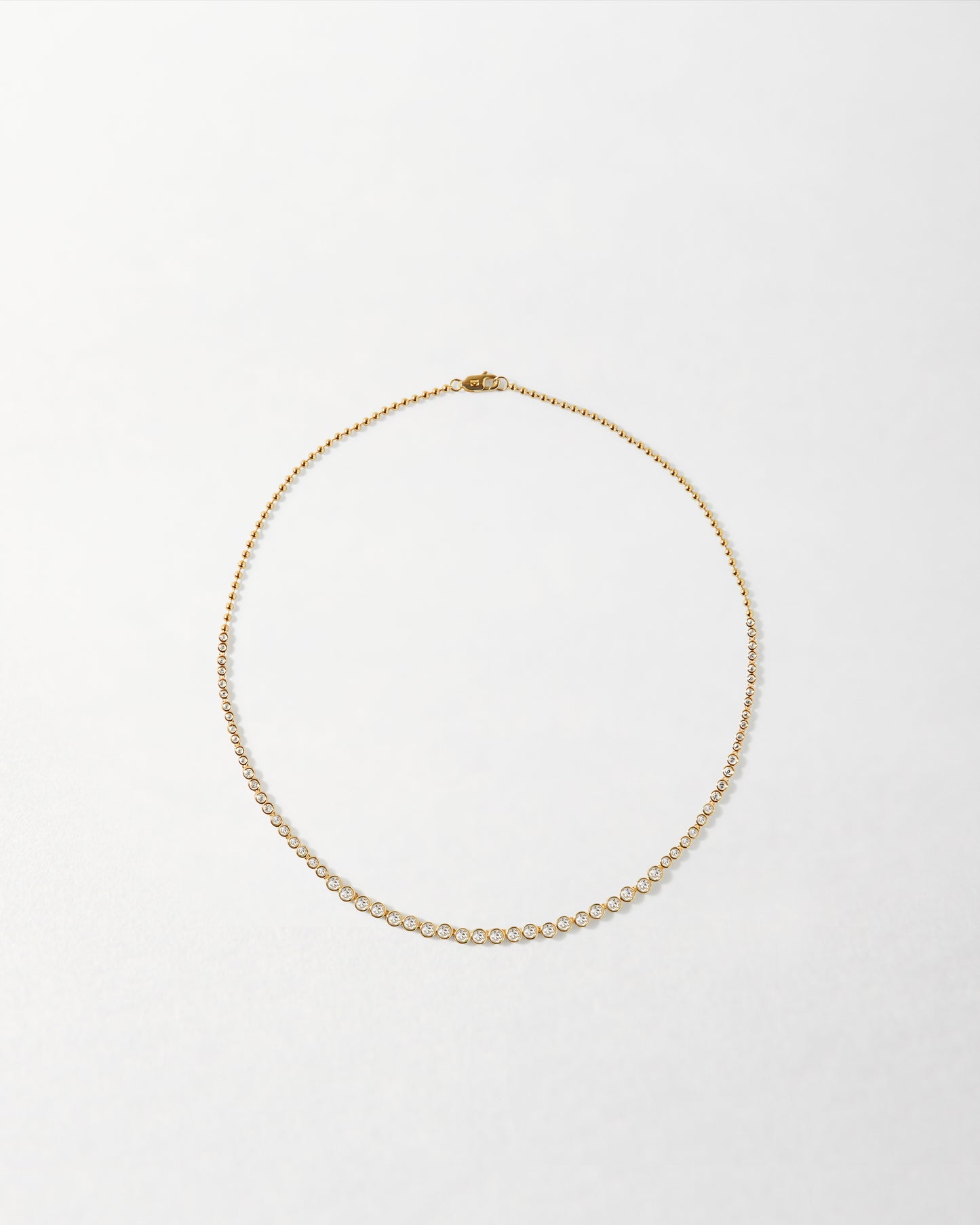 Serena Tennis White Necklace