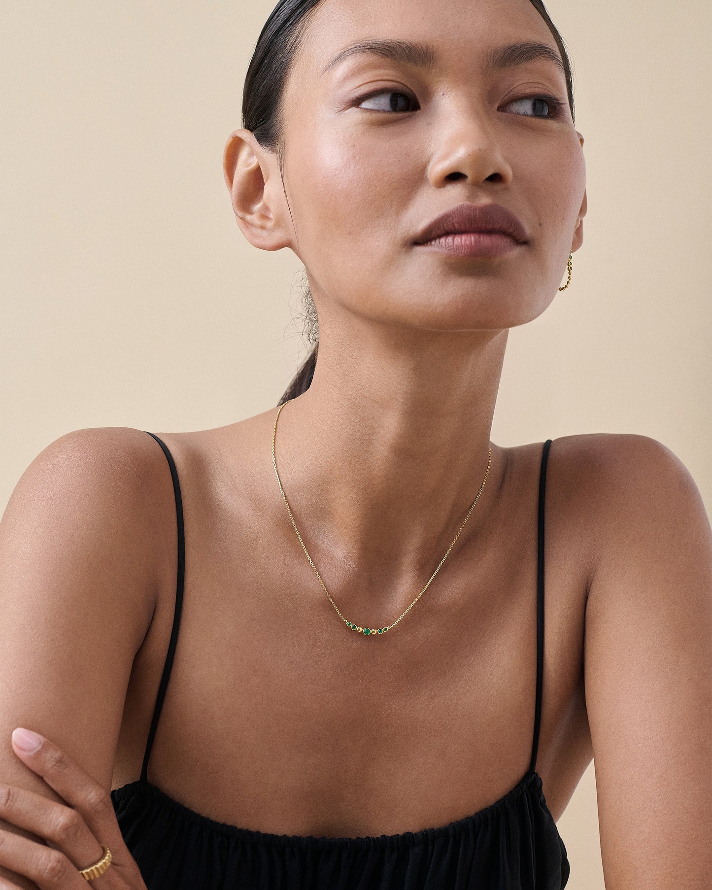Serena Green Onyx Necklace