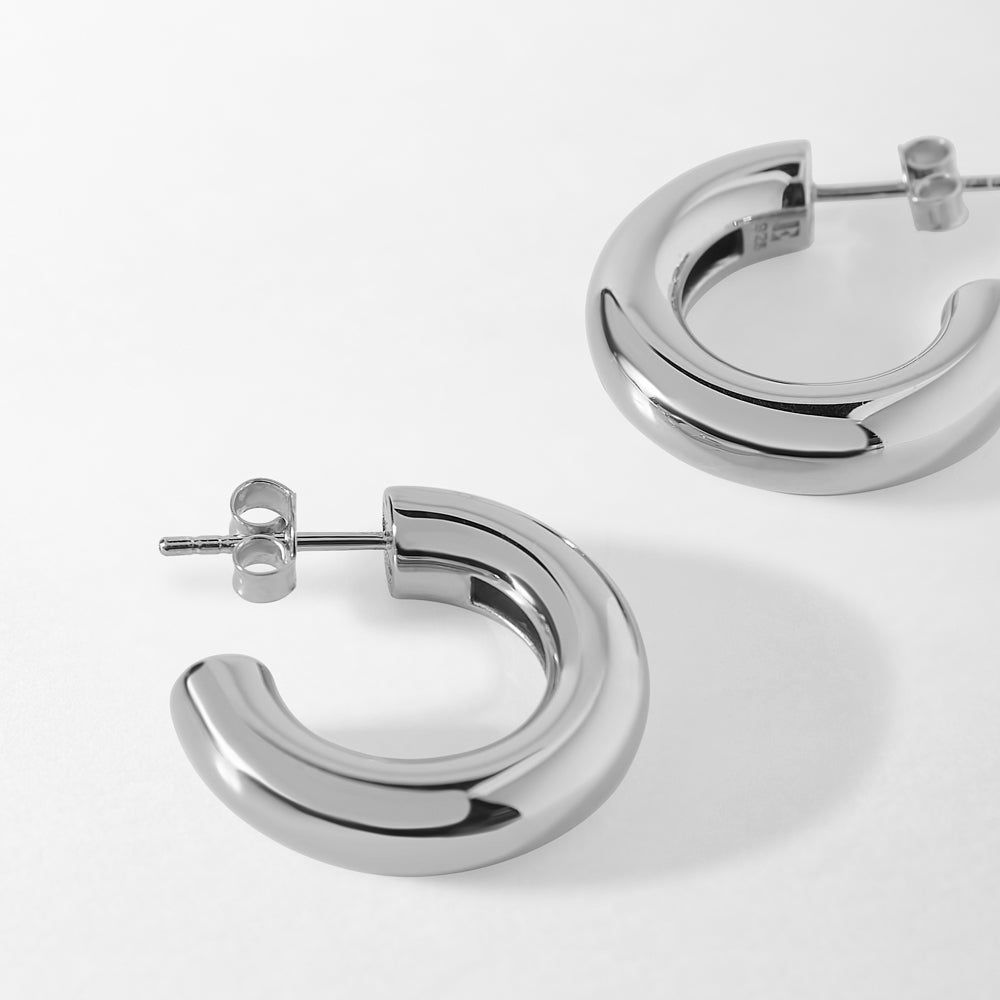 Chunky Hoop Earrings Designer Sustainable Jewellery – EDGE of EMBER