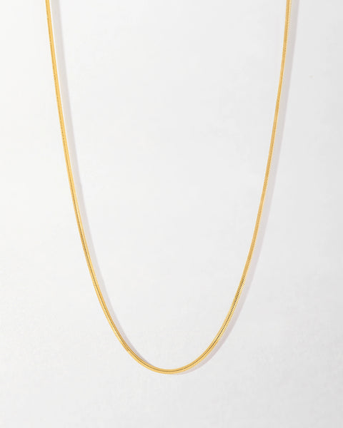 Snake Chain Necklace 18k Gold Plated – EDGE of EMBER