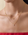 Solid Gold Large Heart Diamond Necklace