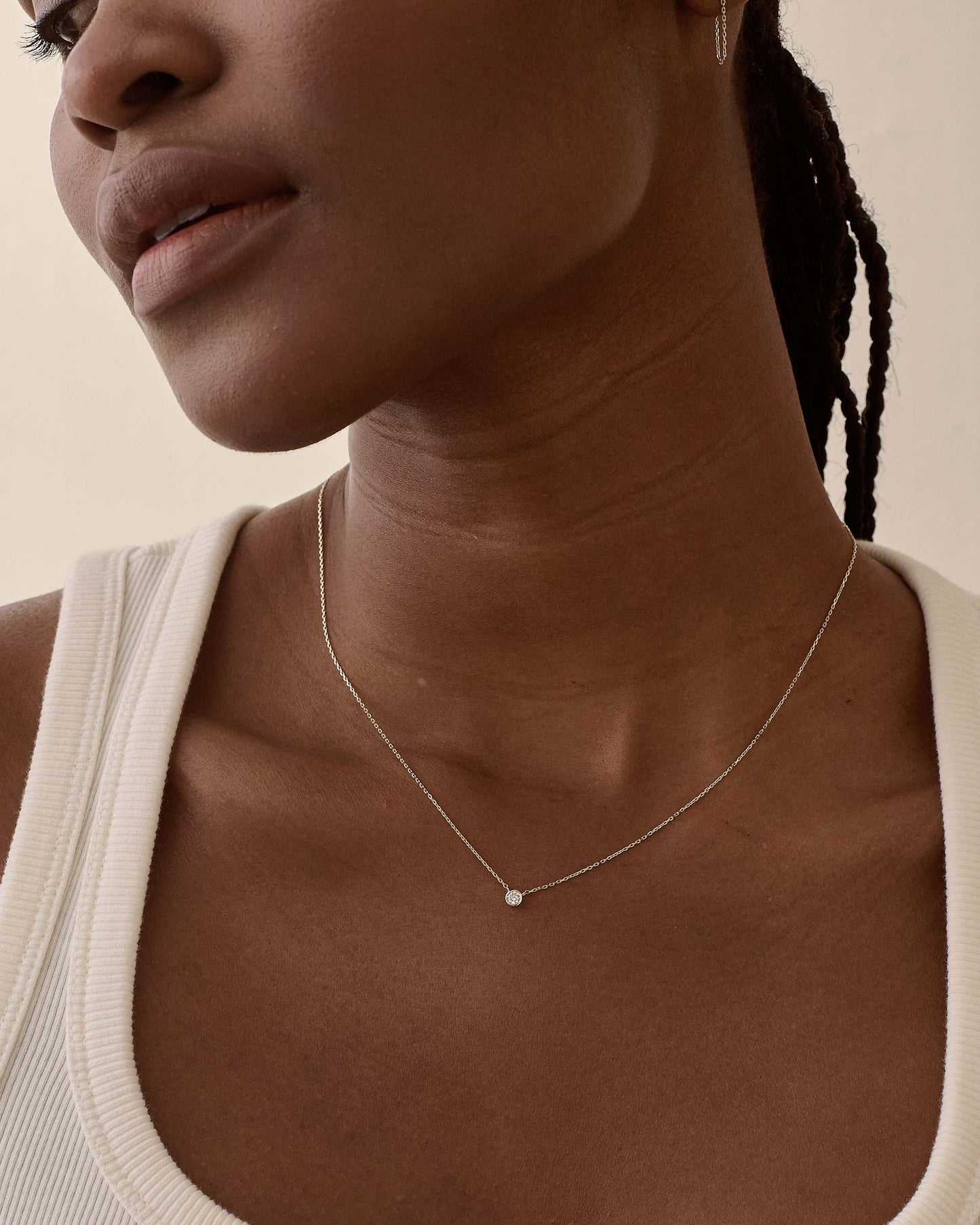 Solitaire Diamond Necklace 14ct Solid Yellow Gold – EDGE of EMBER