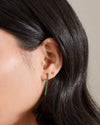 Tennis Emerald Drop Earrings