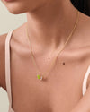 Toi Et Moi Green & White Necklace