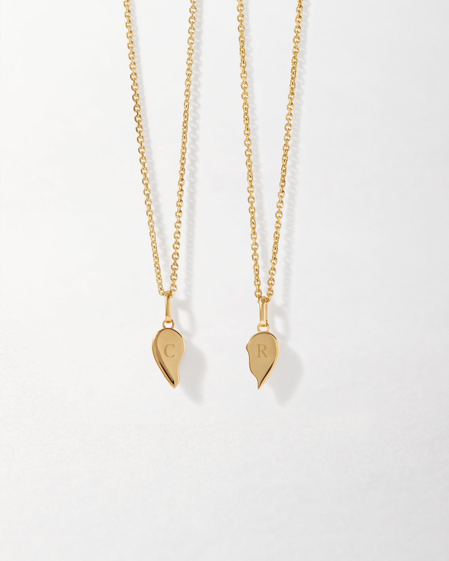 Toi et Moi Garnet & Topaz Friendship Necklaces