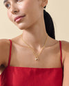 Toi et Moi Garnet & Topaz Friendship Necklaces