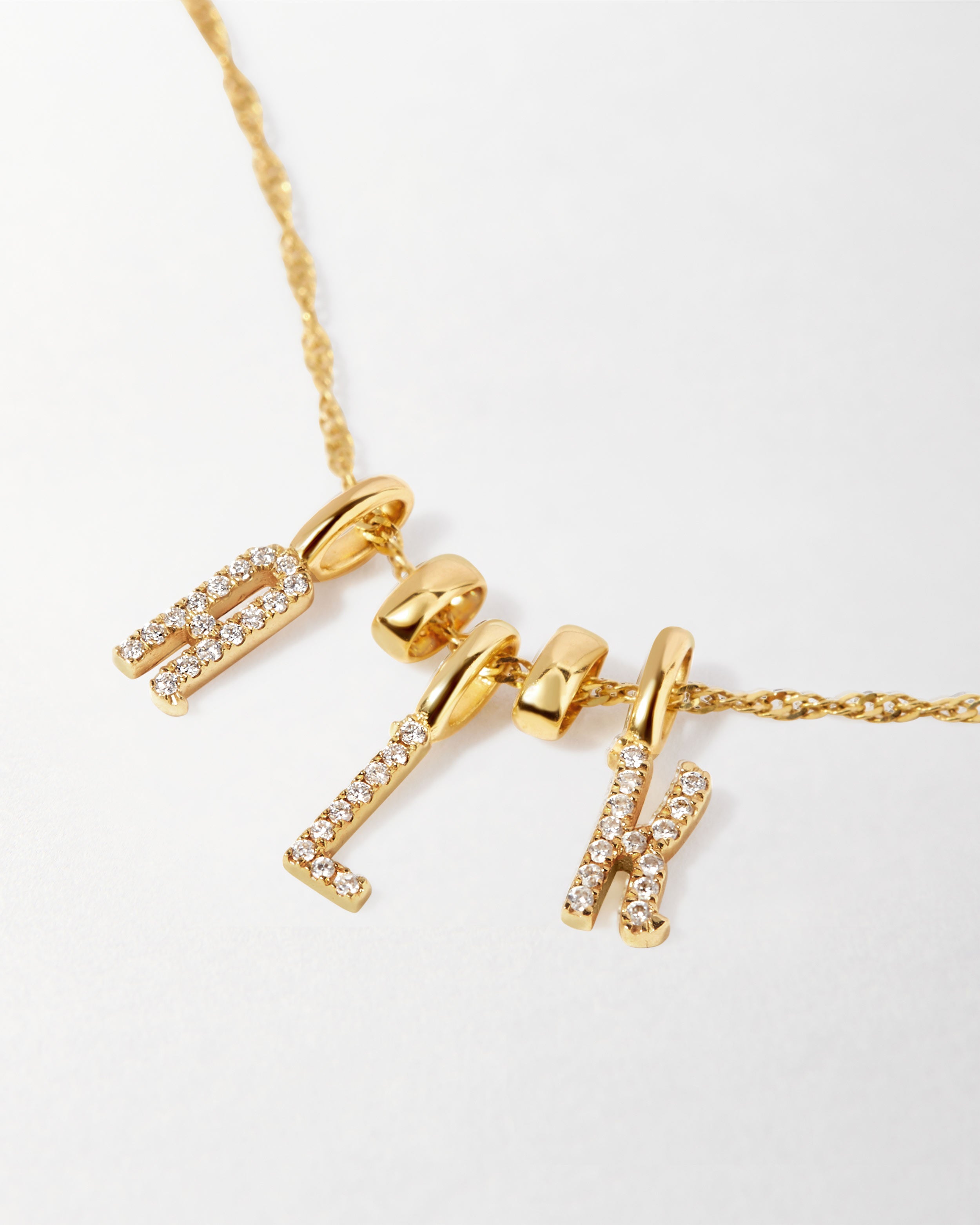 Custom initial diamond necklace hotsell