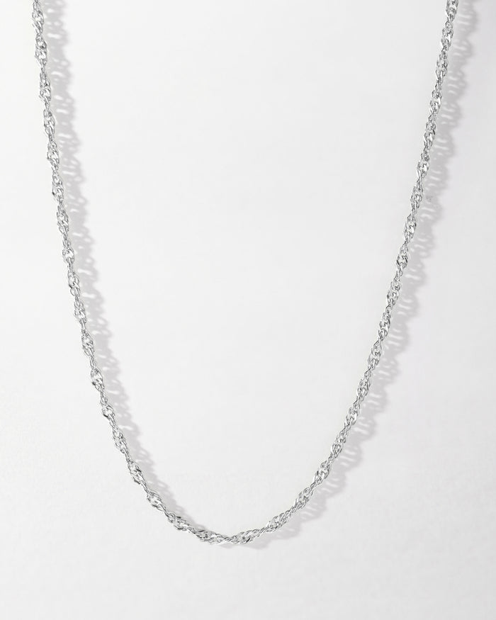 Twist Chain Necklace - Silver