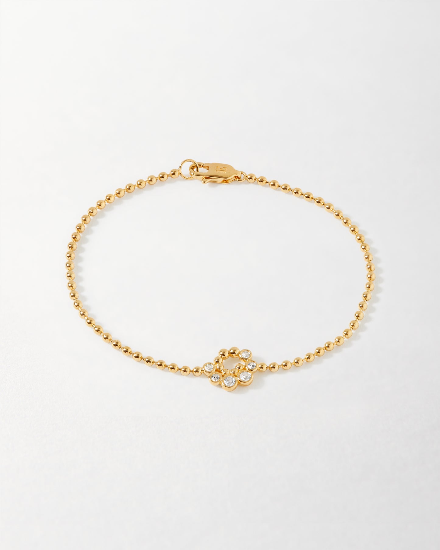 Twist White Sapphire Bracelet