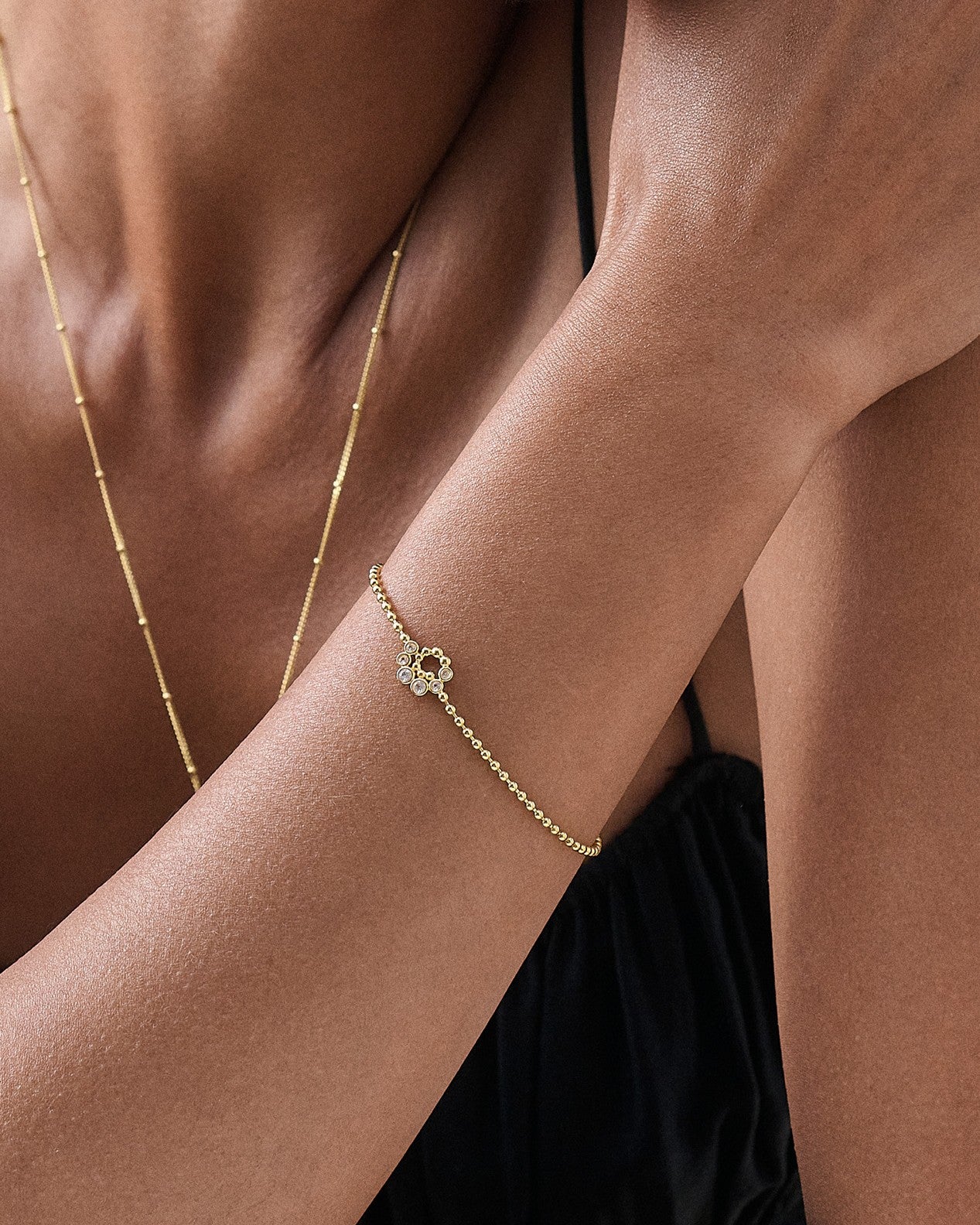 Twist White Sapphire Bracelet